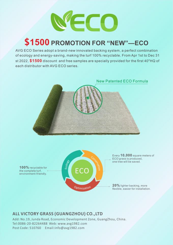 ECO που υποστηρίζει 100% την ανακυκλώσιμη 3560mm συνθετική τύρφης τοπίων κήπων δαπέδων τύρφης τύρφη χλόης ταπήτων τεχνητή 1